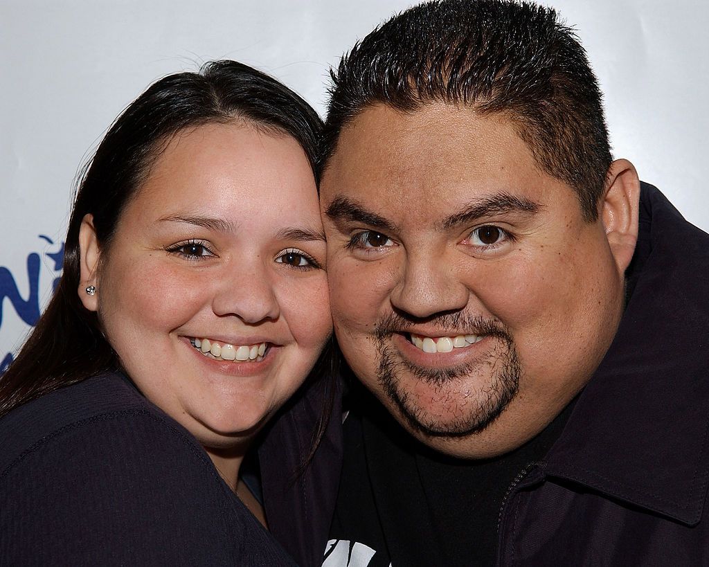 Gabriel Iglesias with his ex-girlfriend Valdez