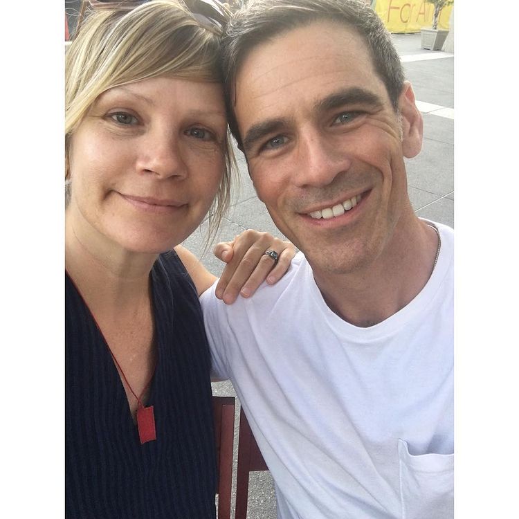 Nikki Uberti with her present husband Eddie Cahill.